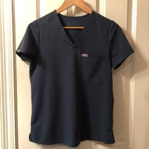 Figs Brand Dark Harbor Catarina V-neck Scrub Top XS